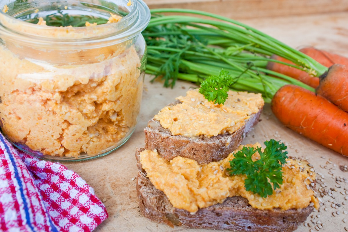 Mrkvová nátierka bez masla a syru - bezlaktózová