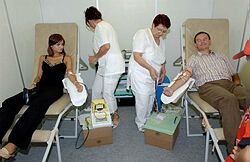 Darovať krv môžu ľudia priamo na výstavisku Agrokomplexu