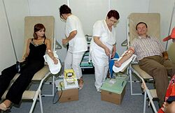 Darovať krv môžu ľudia priamo na výstavisku Agrokomplexu