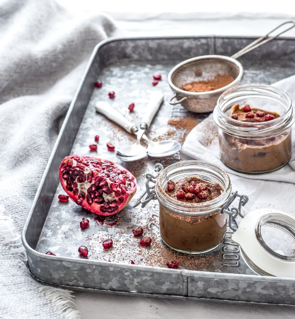 Avokádovo-čokoládový puding